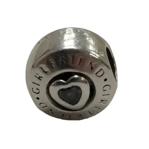 925 Silver Pandora Girlfriend Charm 2.7g Preowned