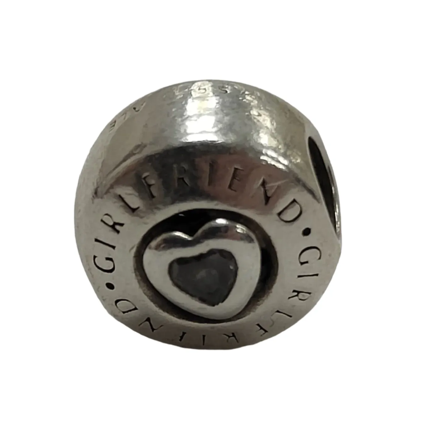 925 Silver Pandora Girlfriend Charm 2.7g Preowned