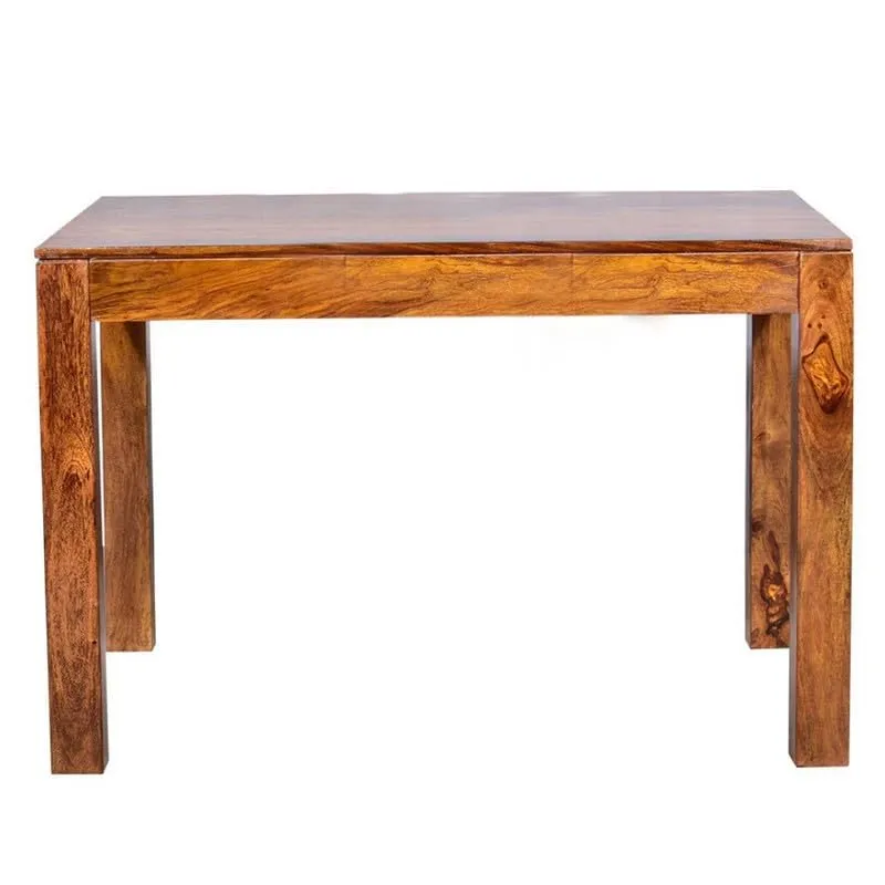 ADOUER WOOD Solid Sheesham Wood 4 Seater Dining Table Set with 3 Chairs and 1 Bench for Dining Room Home (Honey Finish)