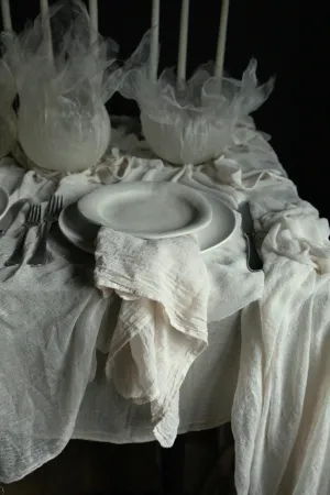 Antique White Napkins / Finished Edge {Tight Weave}