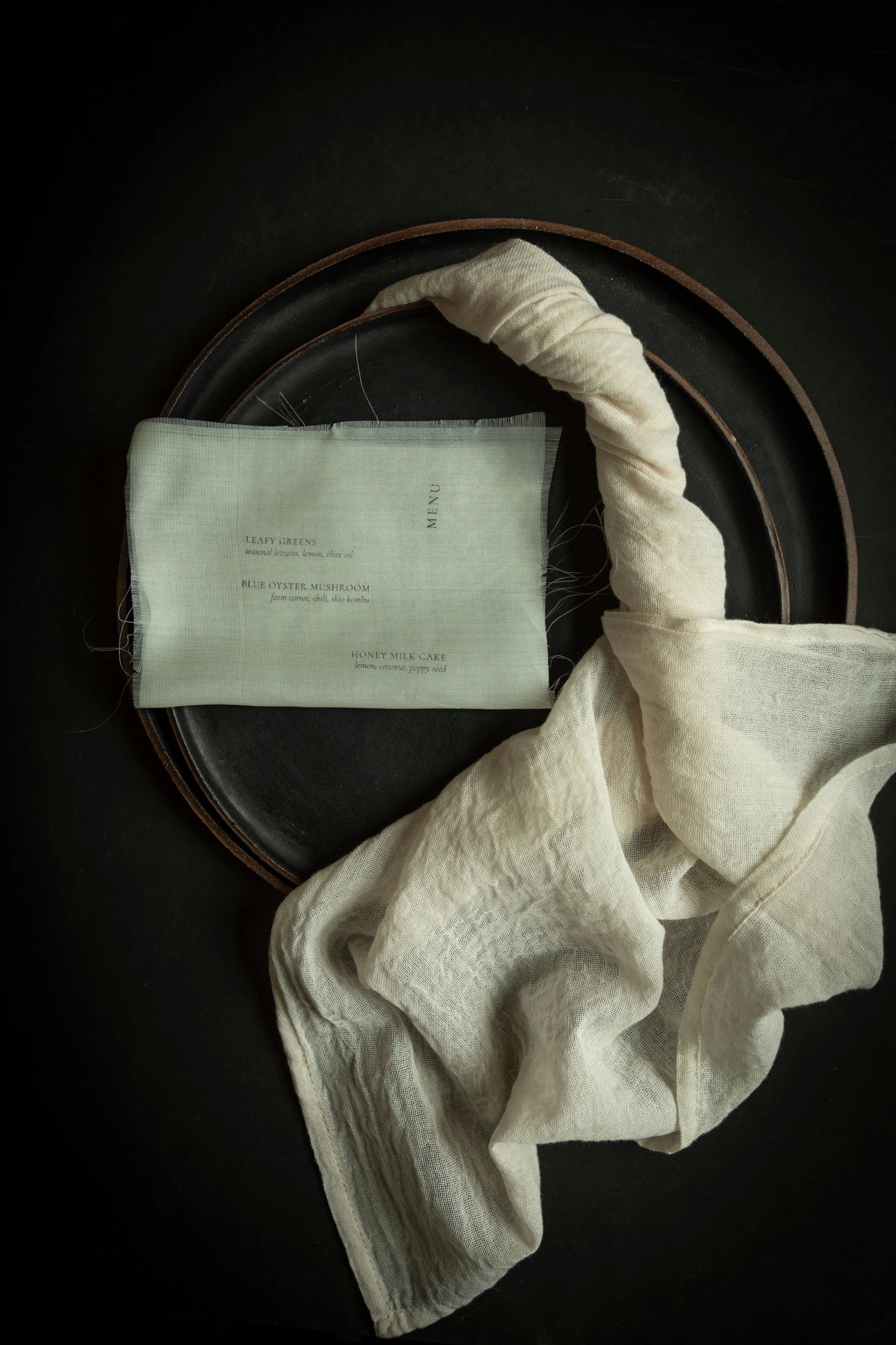 Antique White Napkins / Finished Edge {Tight Weave}