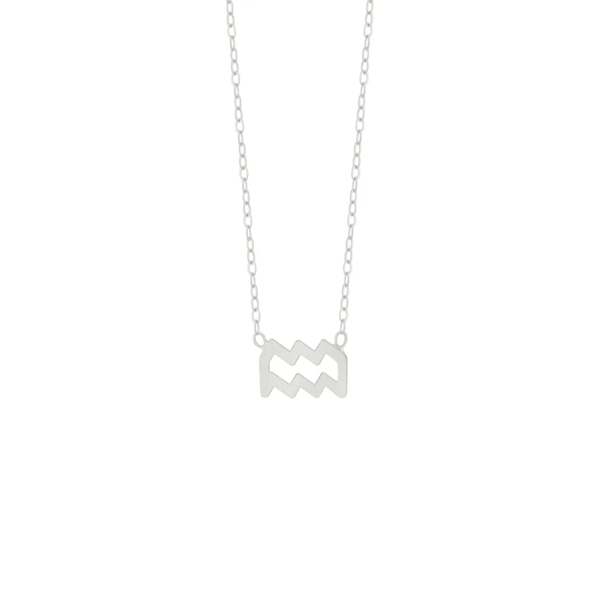 Aquarius Zodiac Sign Necklace