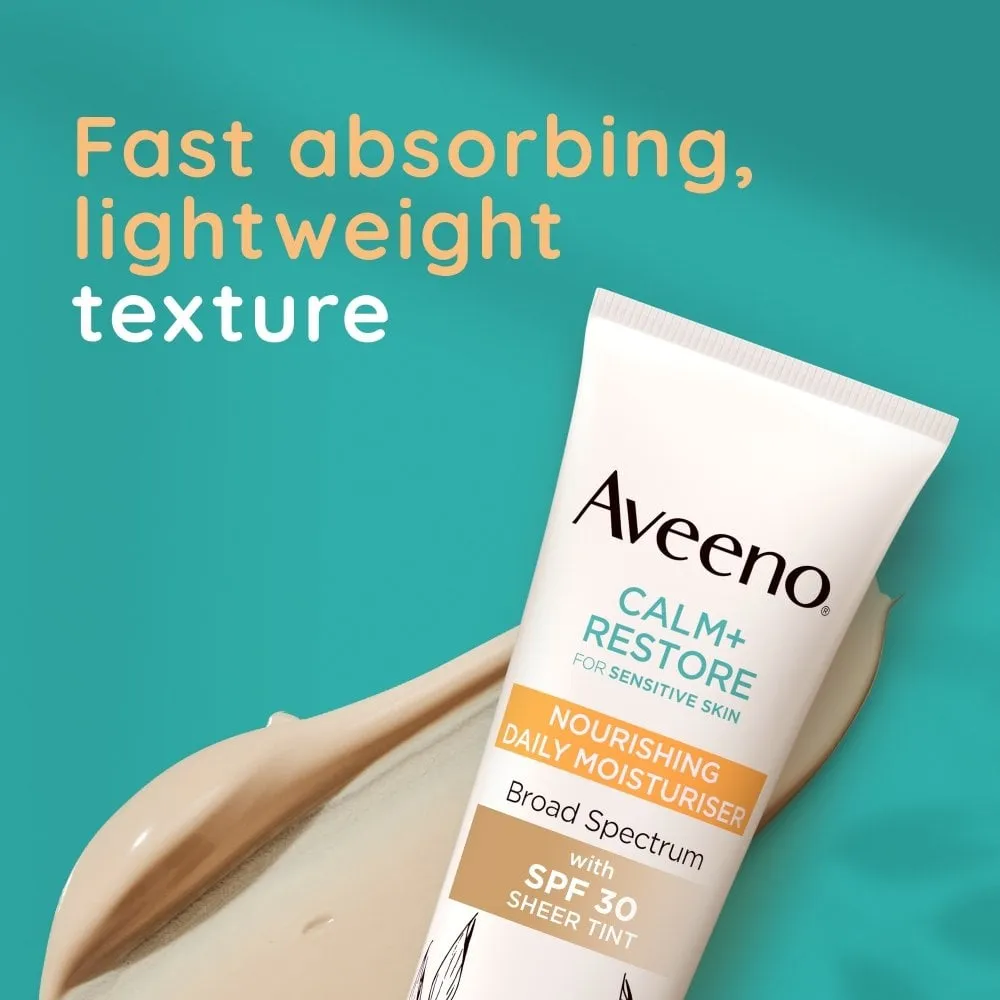 Aveeno Calm Restore  Sheer Tint Nourishing Daily Moisturiser SPF30 50ml