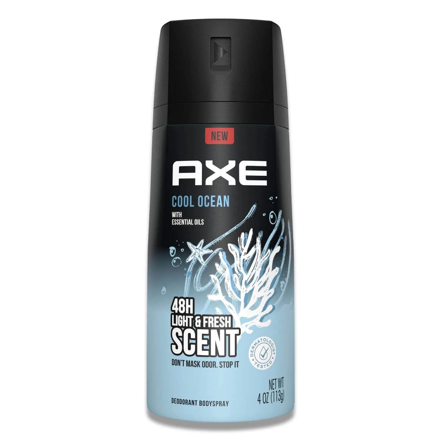 Axe - Light & Fresh Scent, Deodorant Bodyspray, Cool Ocean - 4 Oz - 12 Pack
