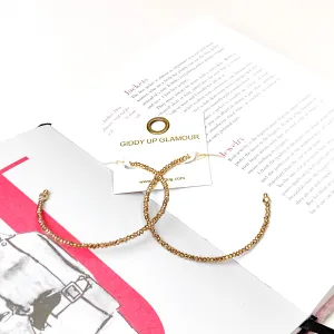 Bronze Beaded Hoops