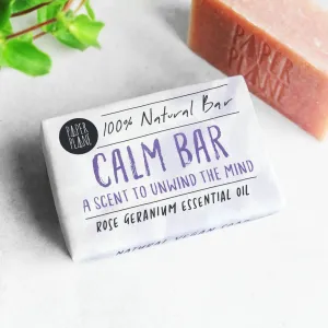 Calm Bar: Rose Geranium Soap by Paper Plane