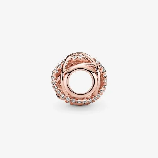 Charm linee intrecciate e scintillanti - 781388CZ