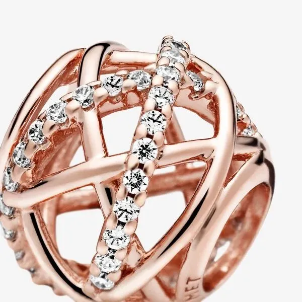 Charm linee intrecciate e scintillanti - 781388CZ