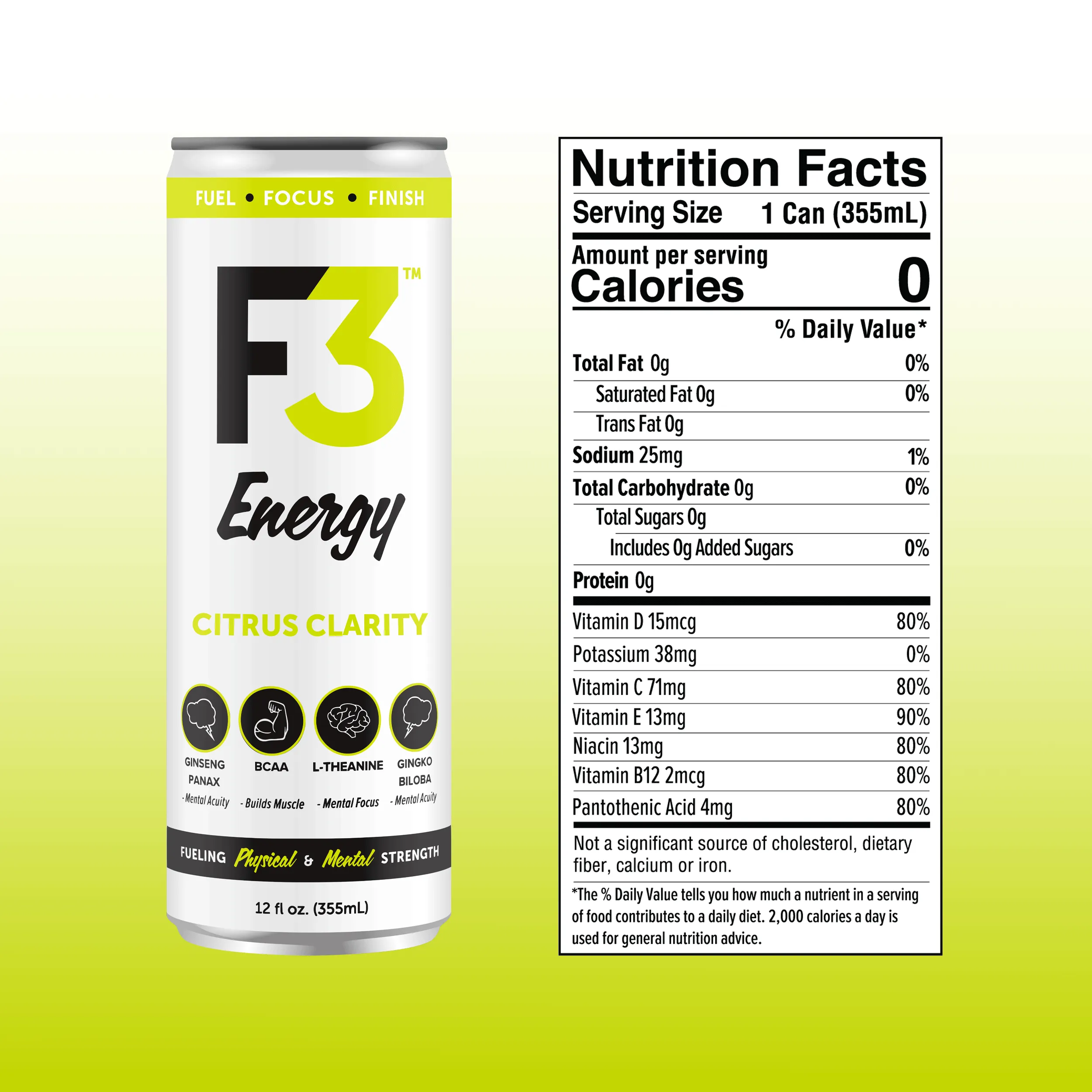 Citrus Clarity Energy - 12 Pack