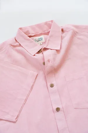 Earthy Route Charm pink · half sleeve shirt