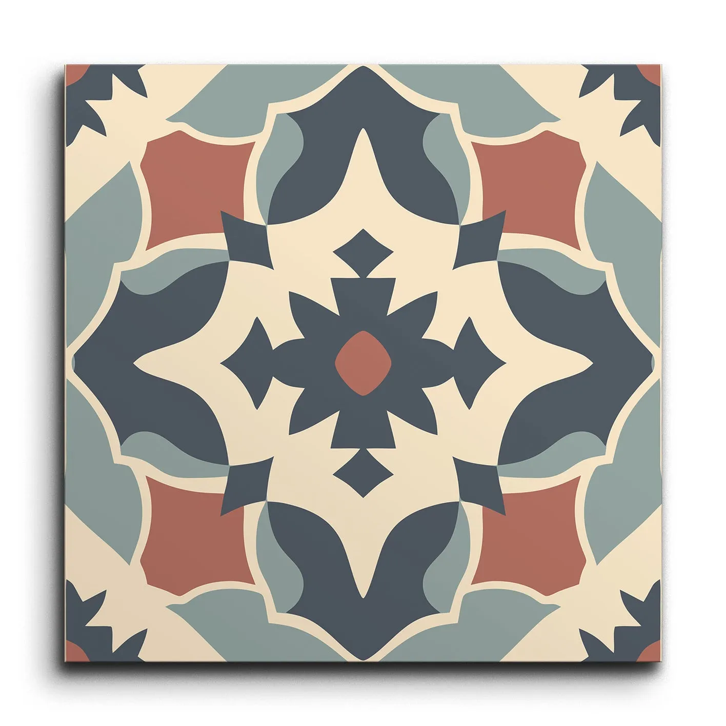 Encaustic Elegance: Symmetrys Embrace