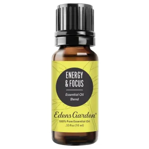 Energy & Focus Essential Oil Blend- To Decrease Fatigue, Uplift & Increase Motivation
