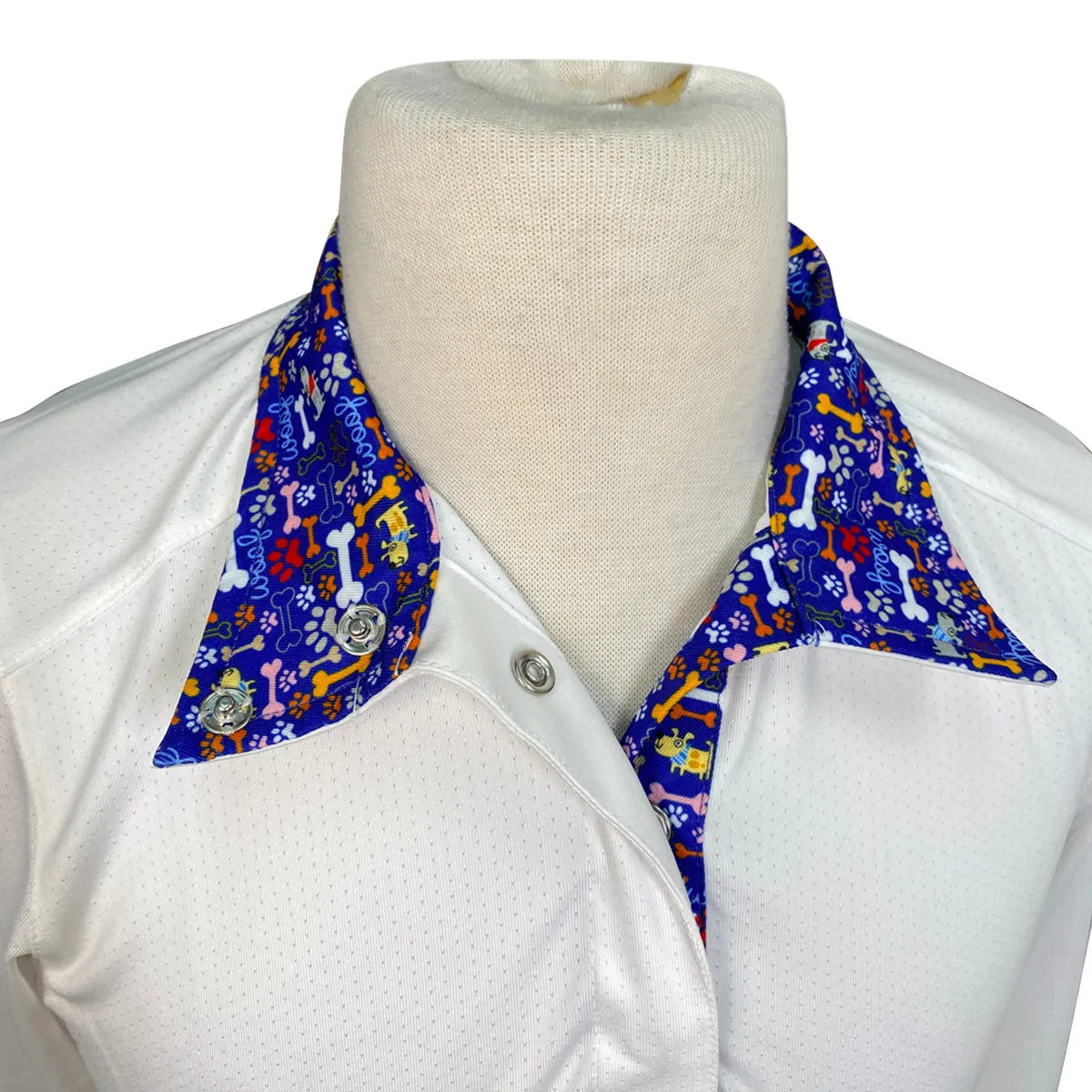 Essex Classics Talent Yarn Show Shirt in White/Puppy Print - Children's Medium