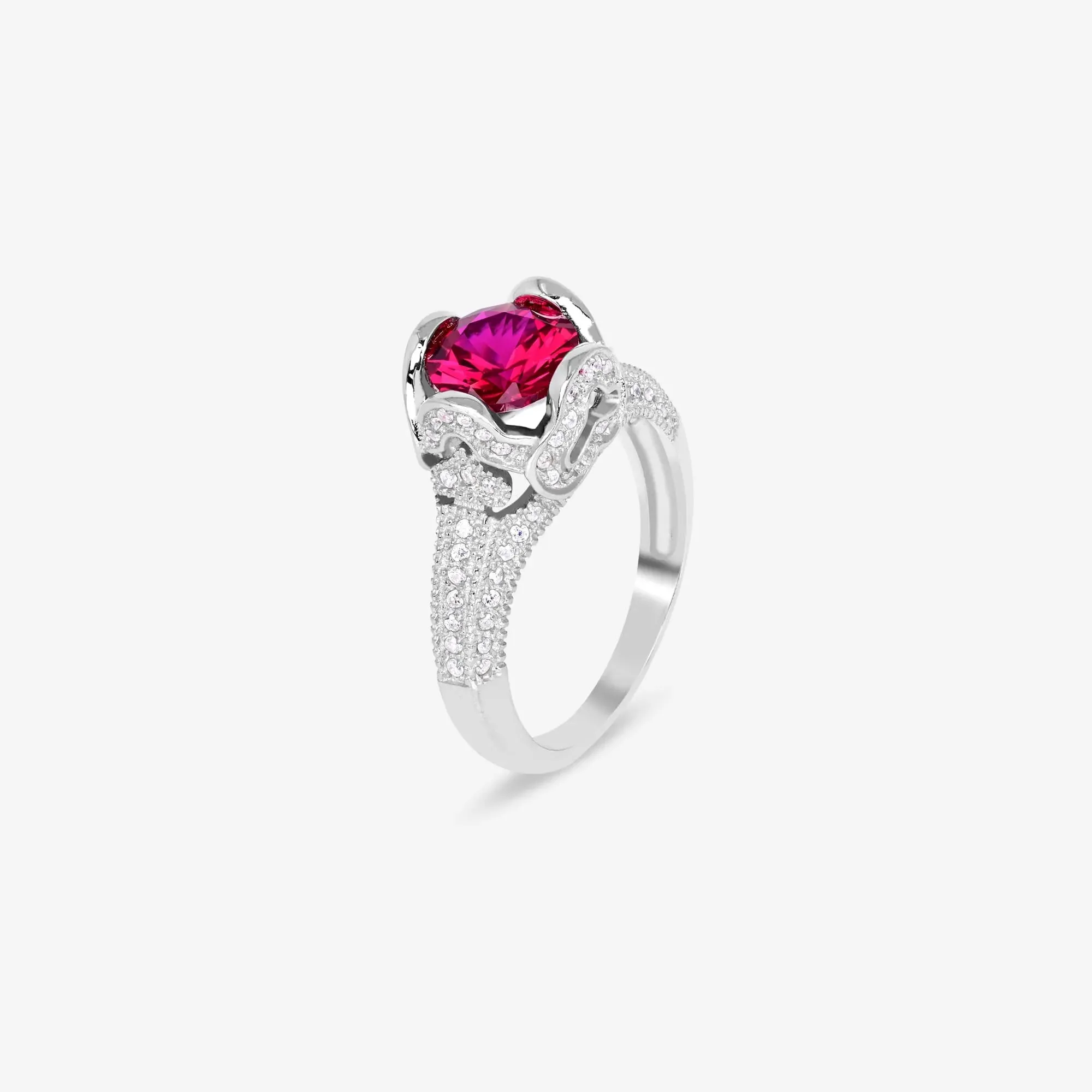 Exquisite Royal Bold Silver Ring