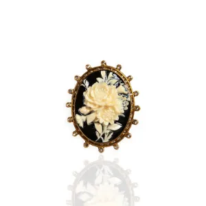 Floral Cameo Brooche
