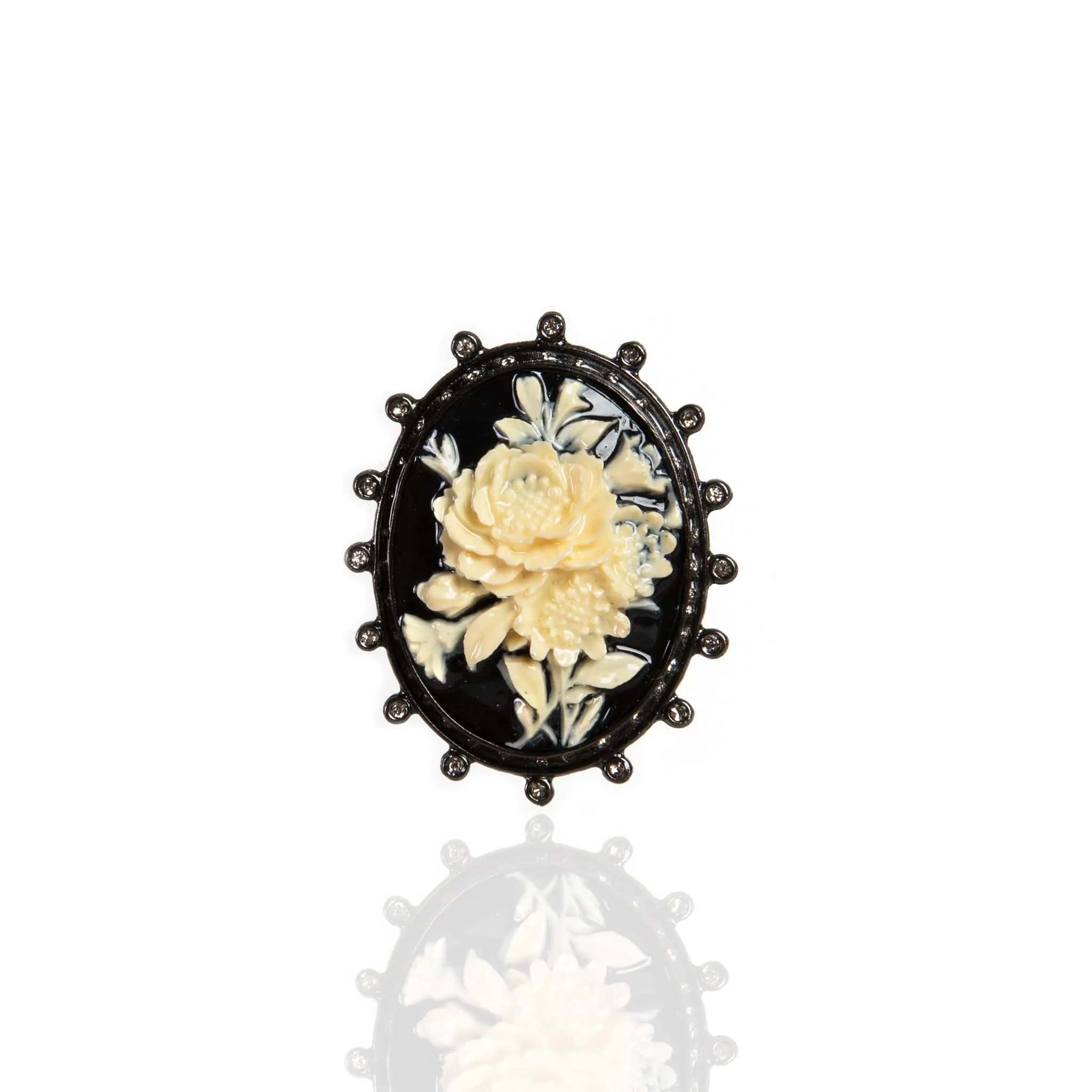 Floral Cameo Brooche