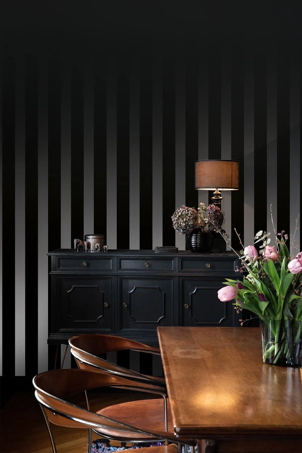 Gradient Stripe Black