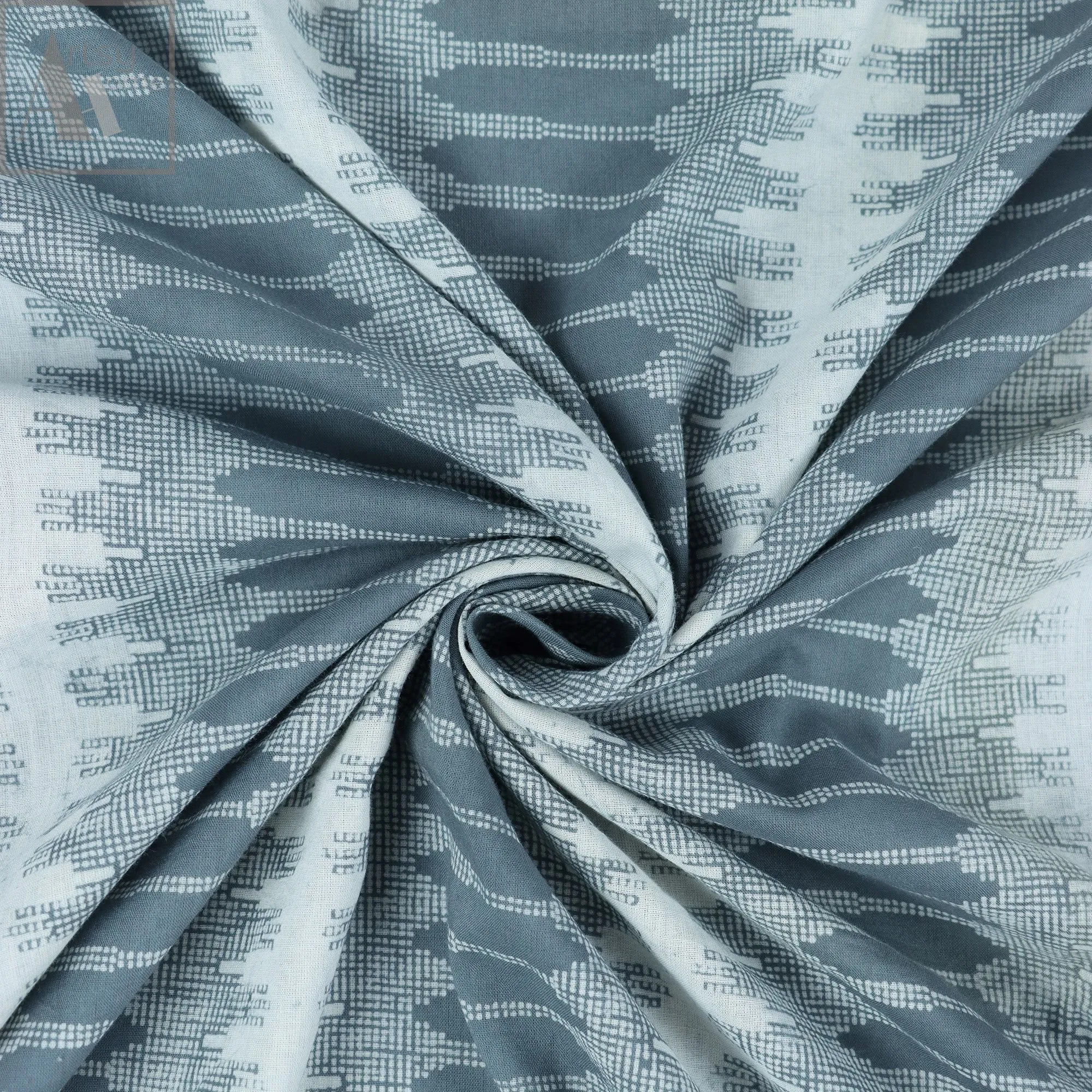 Handmade 100% Pure Cotton Abstract Print Fabric