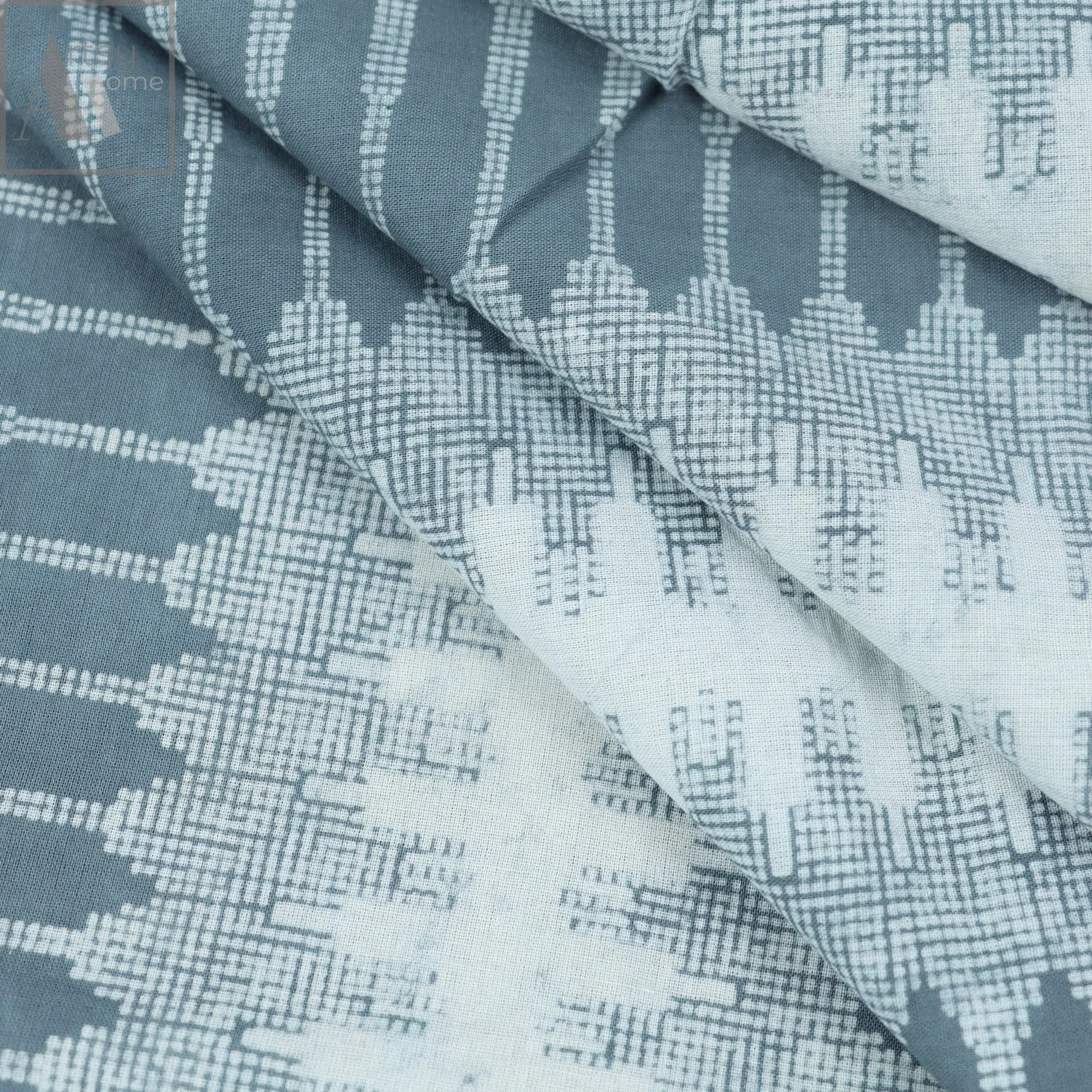 Handmade 100% Pure Cotton Abstract Print Fabric