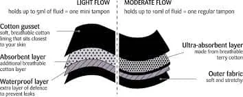Juju - Period Underwear - Bikini Brief - Light Flow (XL - Extra Large)
