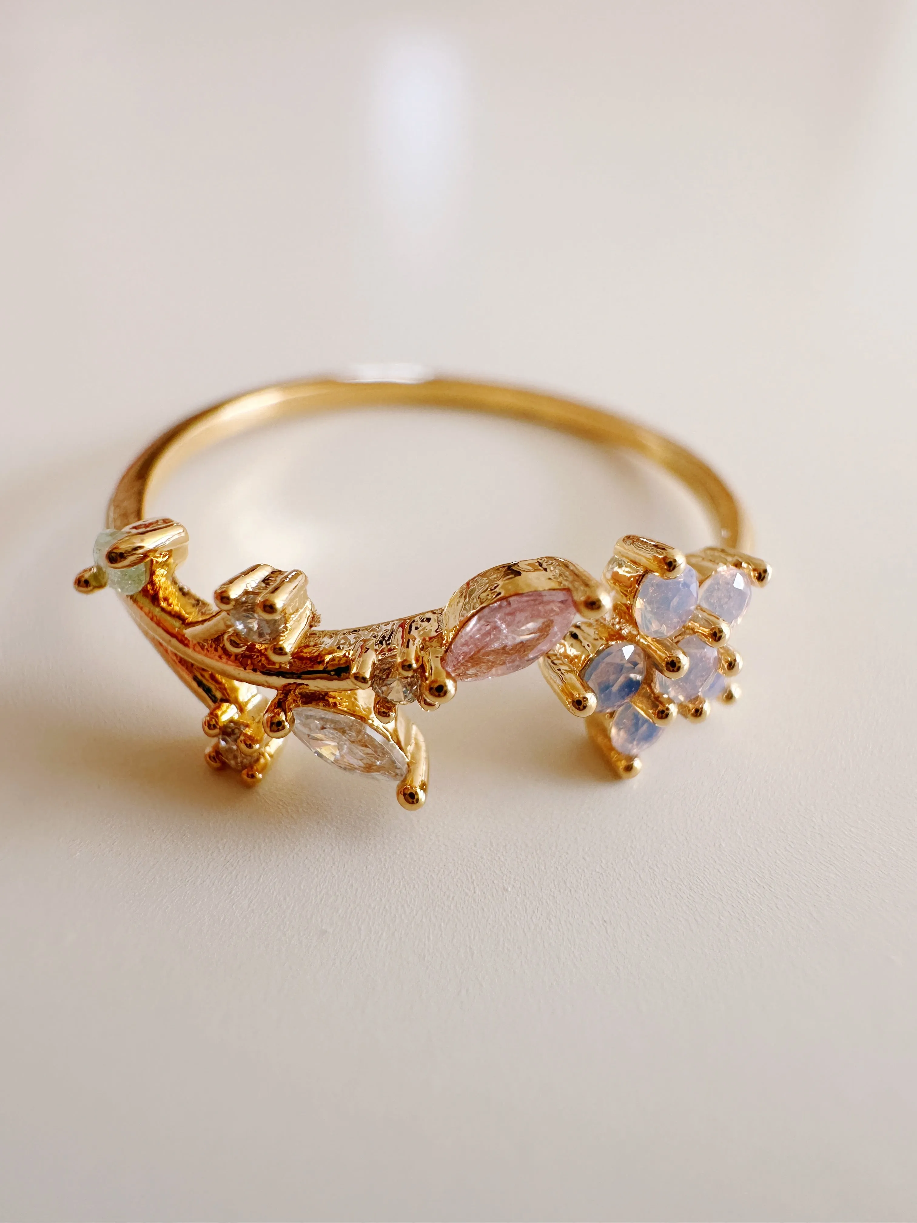 Lavender Crystal Ring