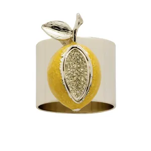 Lemon Napkin Rings, Set Of Two
