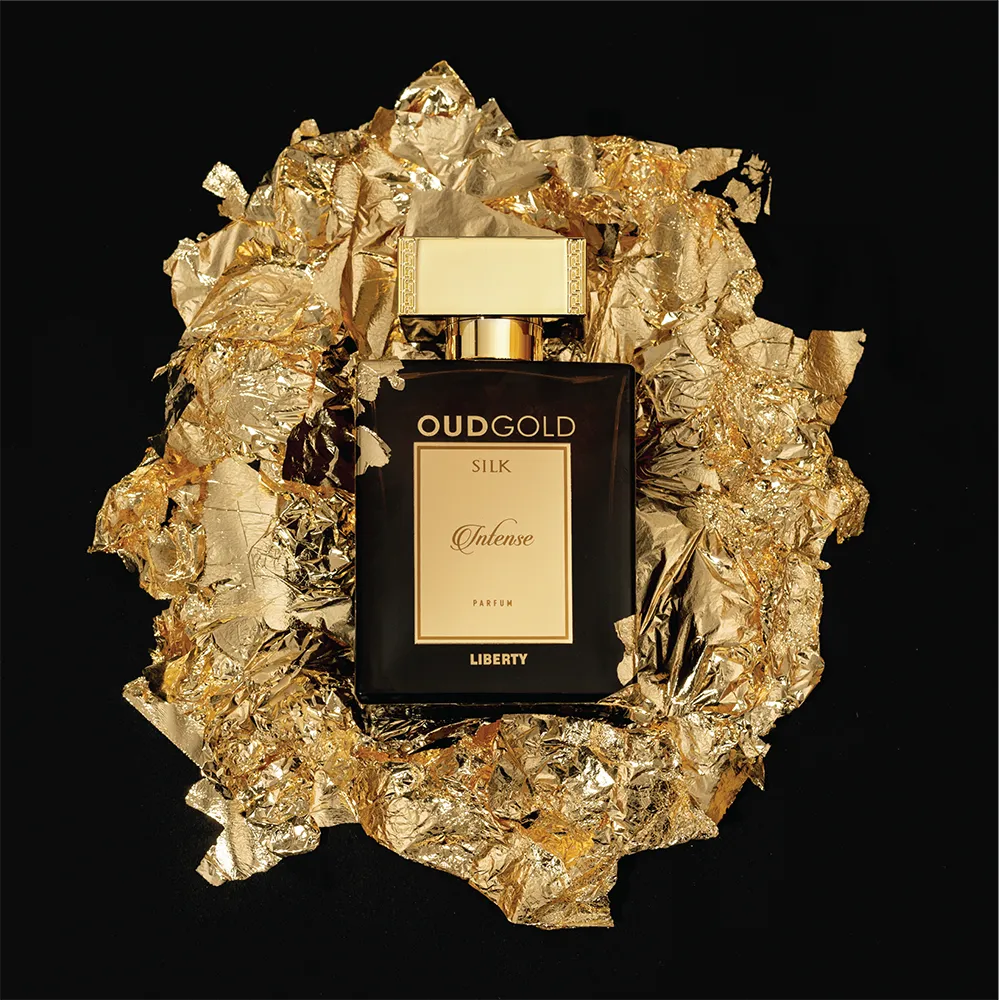 Liberty Luxury OudGold Silk Intense Limited Edition Parfum for Men and Women (100ml/3.4Oz), Crafted in France, Woody Notes, Long Lasting - upto 3 days.