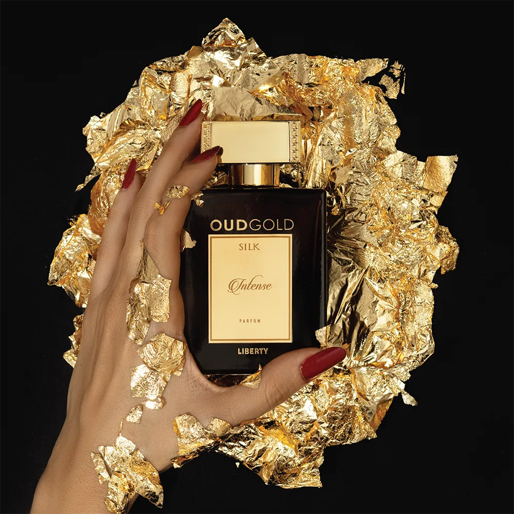 Liberty Luxury OudGold Silk Intense Limited Edition Parfum for Men and Women (100ml/3.4Oz), Crafted in France, Woody Notes, Long Lasting - upto 3 days.