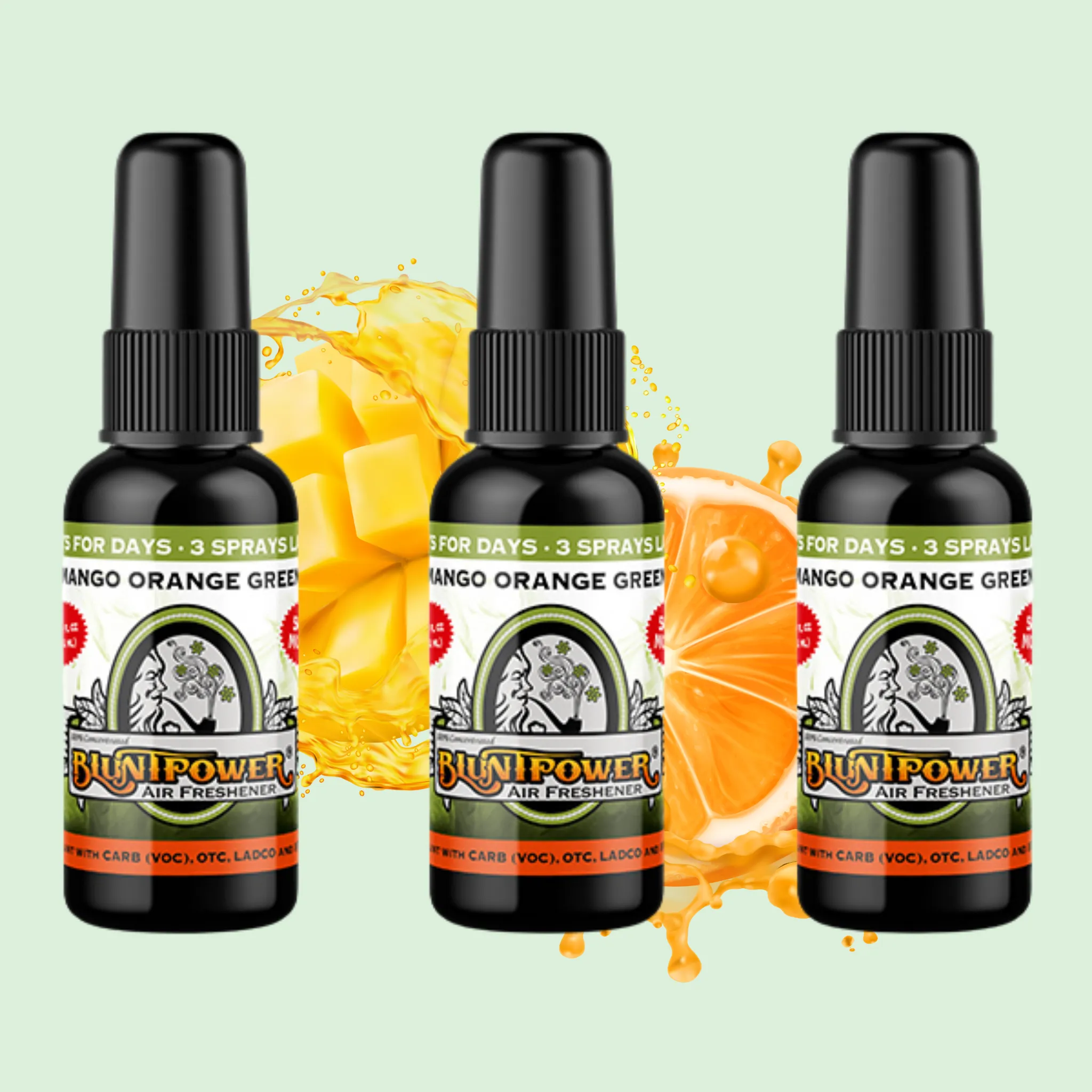 Mango Orange Green Air Freshener Bundle (3 Pack)