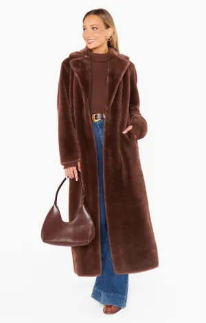 Miss Tiffy Faux Fur Jacket Brown