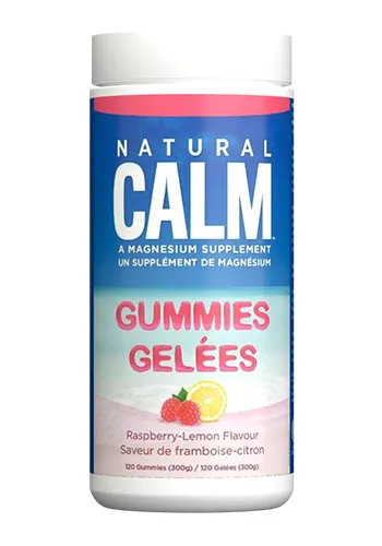 Natural Calm Magnesium Gummies Rasp/Lemon