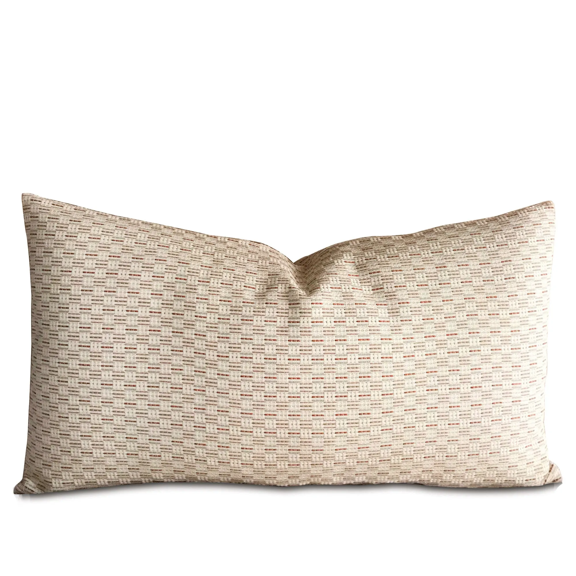 Neutral Rust Textured Woven King Sham Cover 21x37