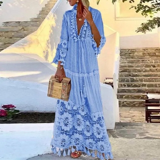 Ocean Breeze Summer Cover Up Maxikleid