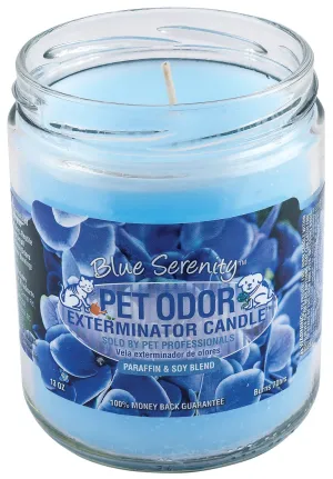 Pet Odor Exterminator Candle, Blue Serenity, 13 oz