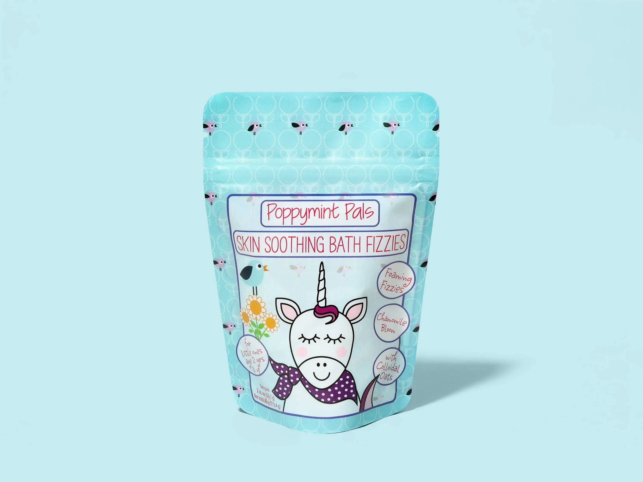 Poppymint Pals - Skin Soothing Foaming Bath Fizzies: Chamomile Bloom