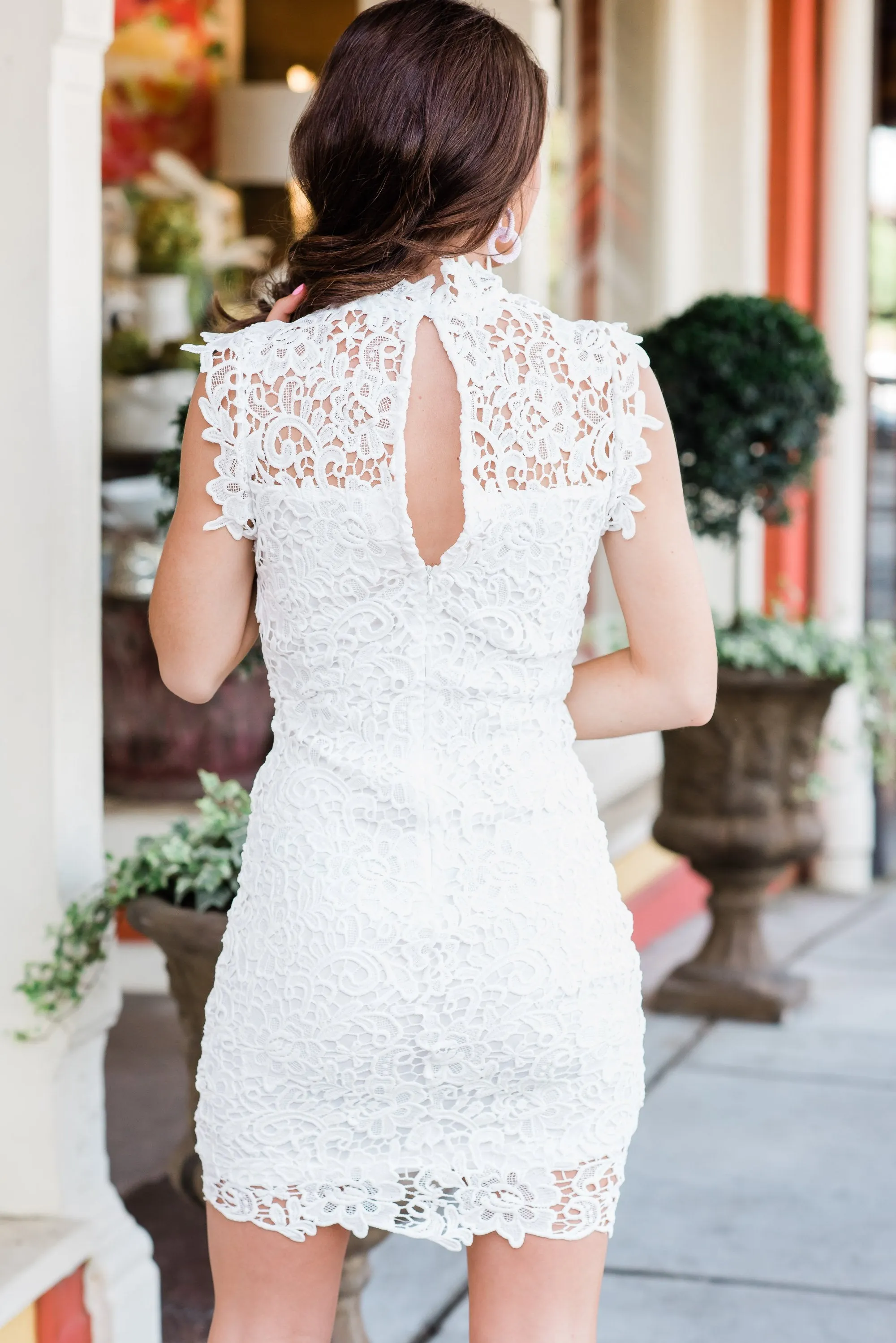 Romance Me Dress, White