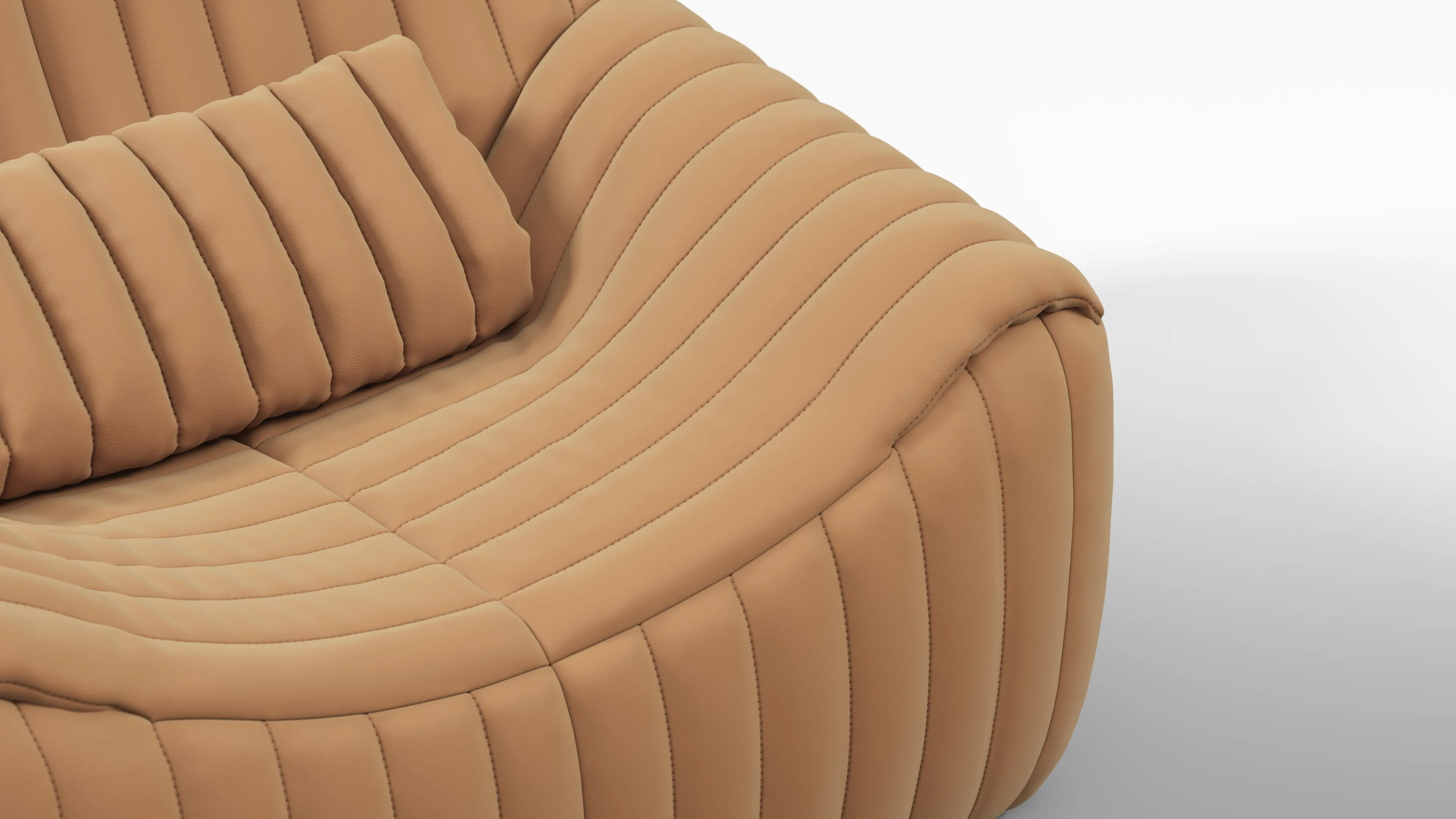 Sandra - Sandra Lounge Chair, Camel Premium Leather