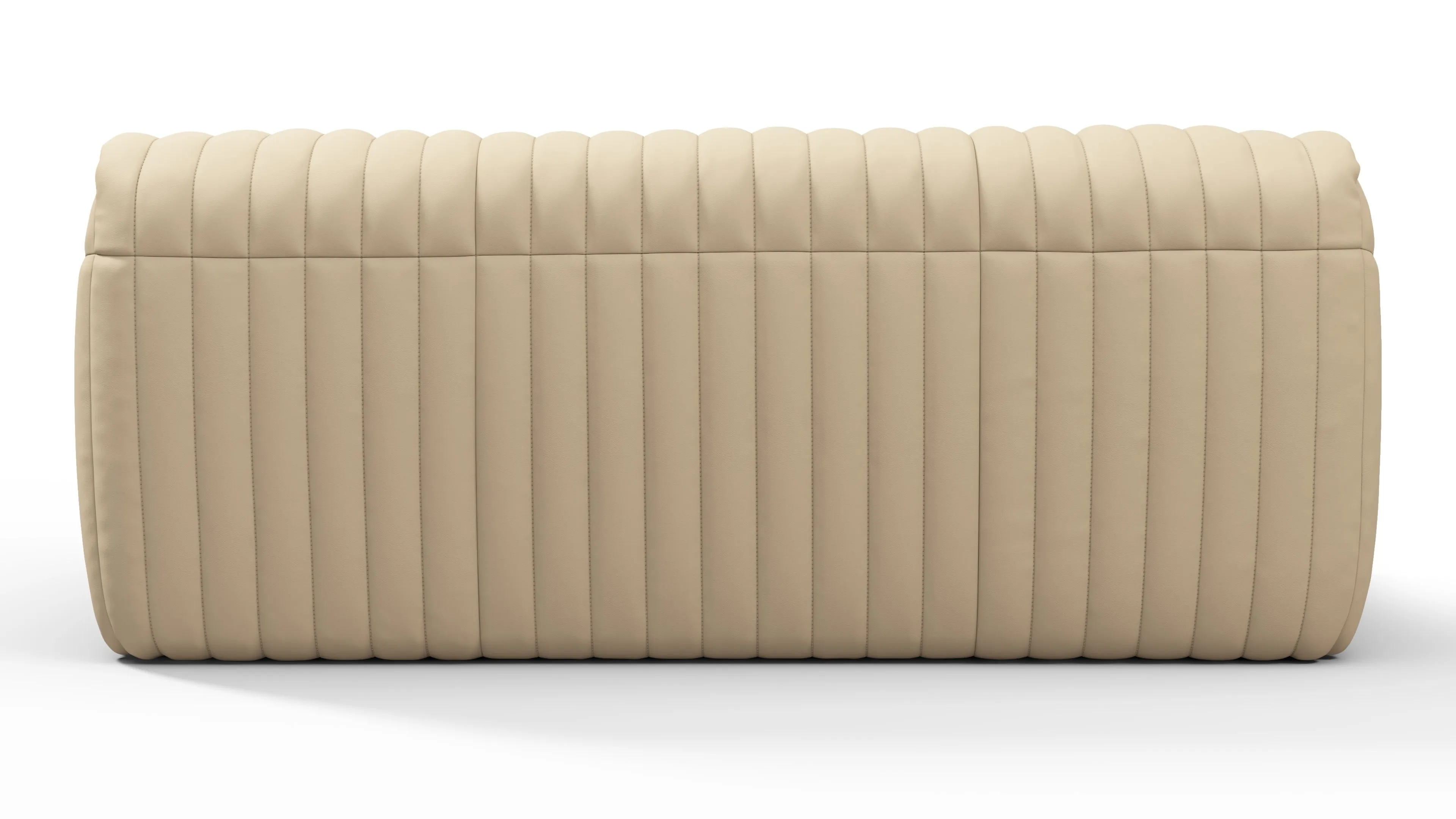 Sandra - Sandra Two Seater Sofa, Alabaster Vegan Leather