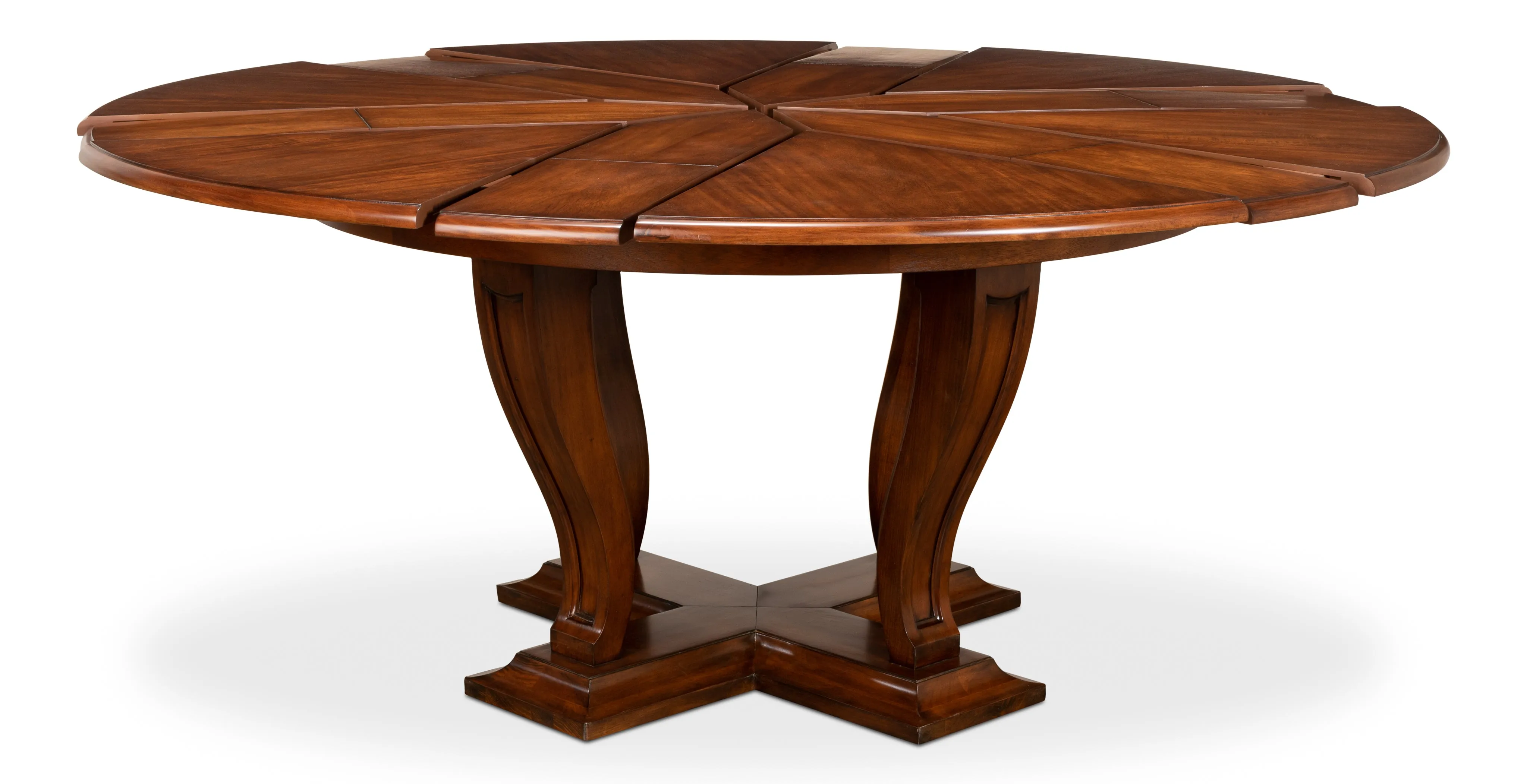 Sarreid - Metropolitan Jupe Dining Table  Medium - Brown - Contemporary