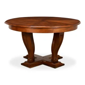 Sarreid - Metropolitan Jupe Dining Table  Medium - Brown - Contemporary