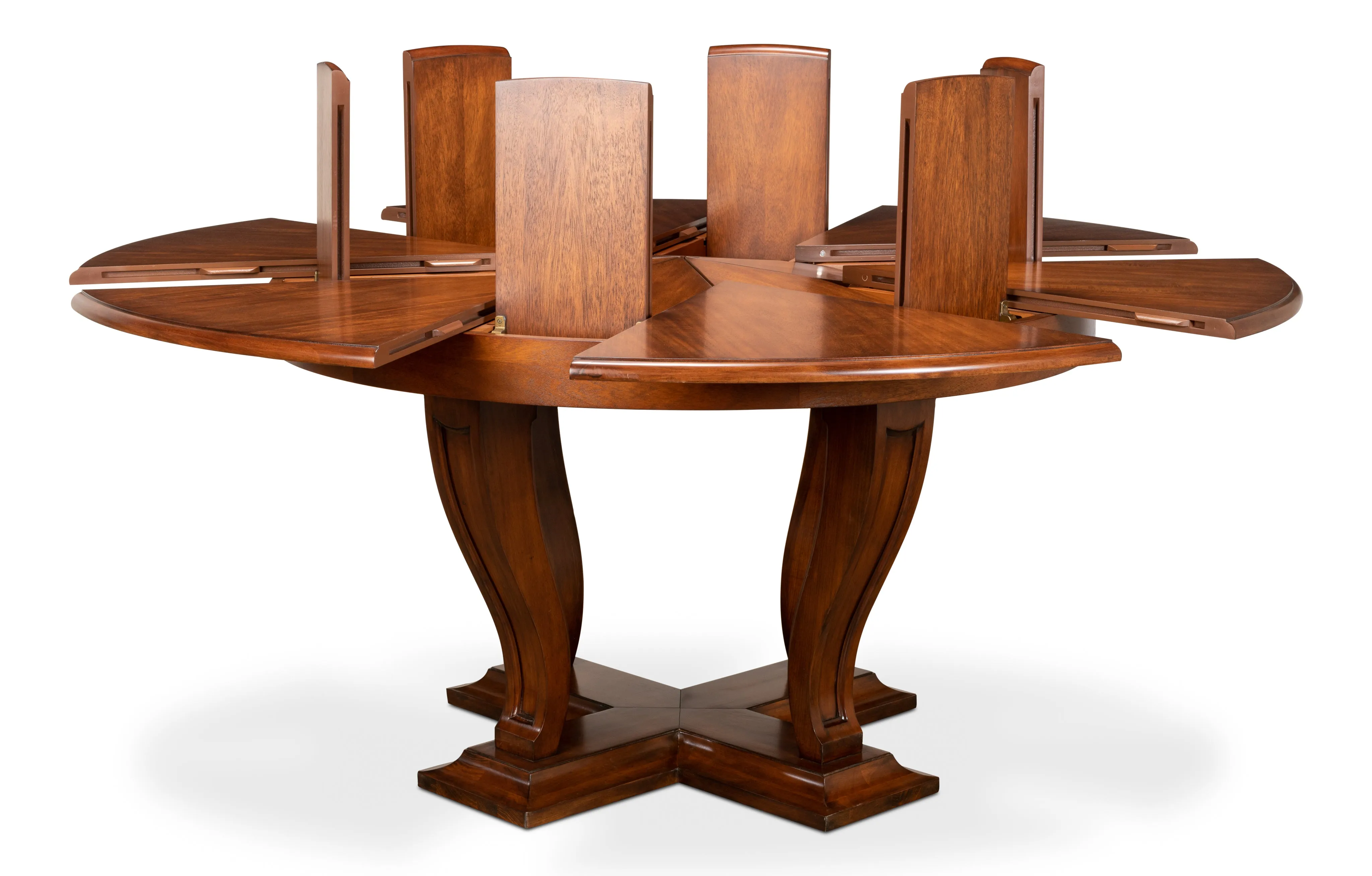 Sarreid - Metropolitan Jupe Dining Table  Medium - Brown - Contemporary