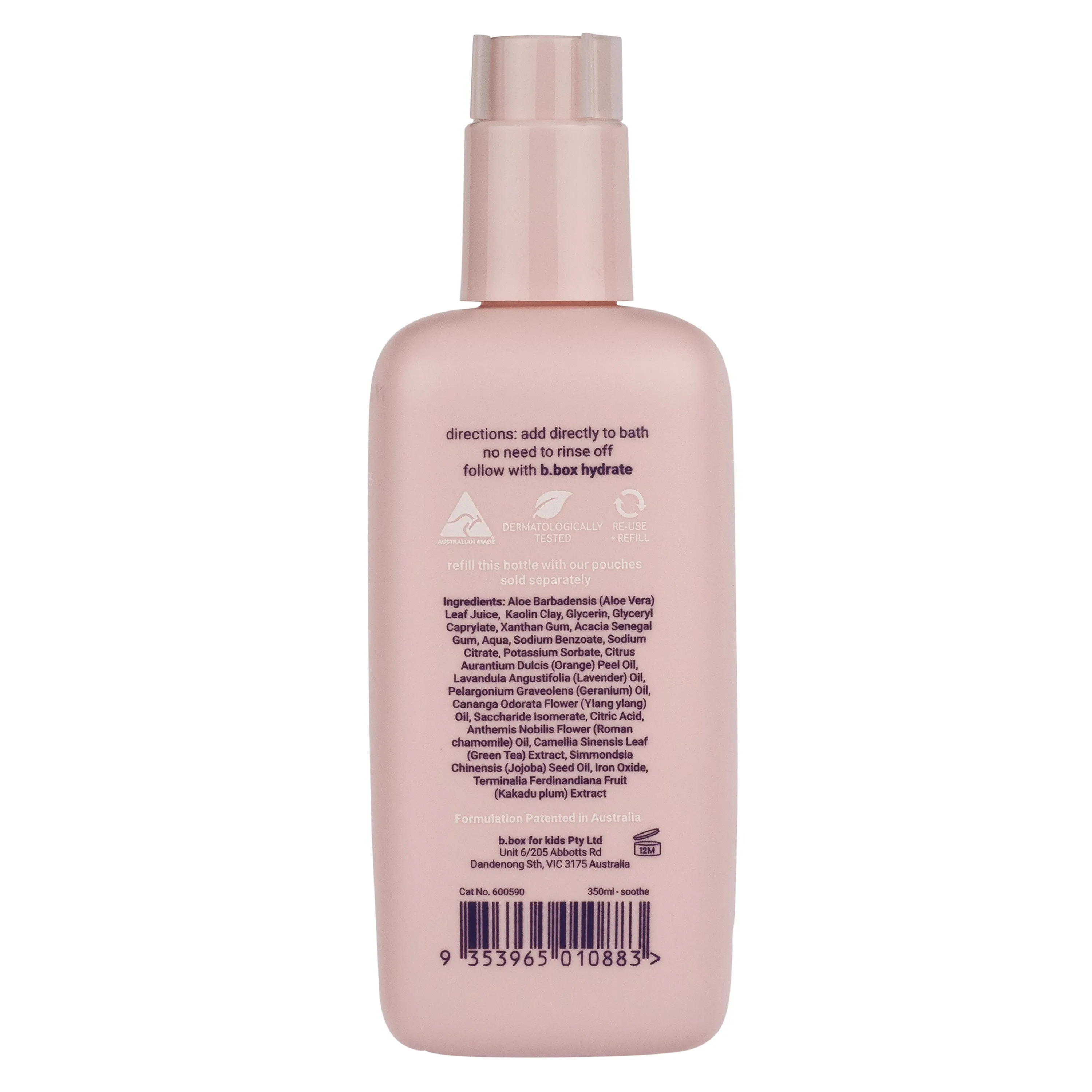 soothe soap-free baby mineral soak   wash
