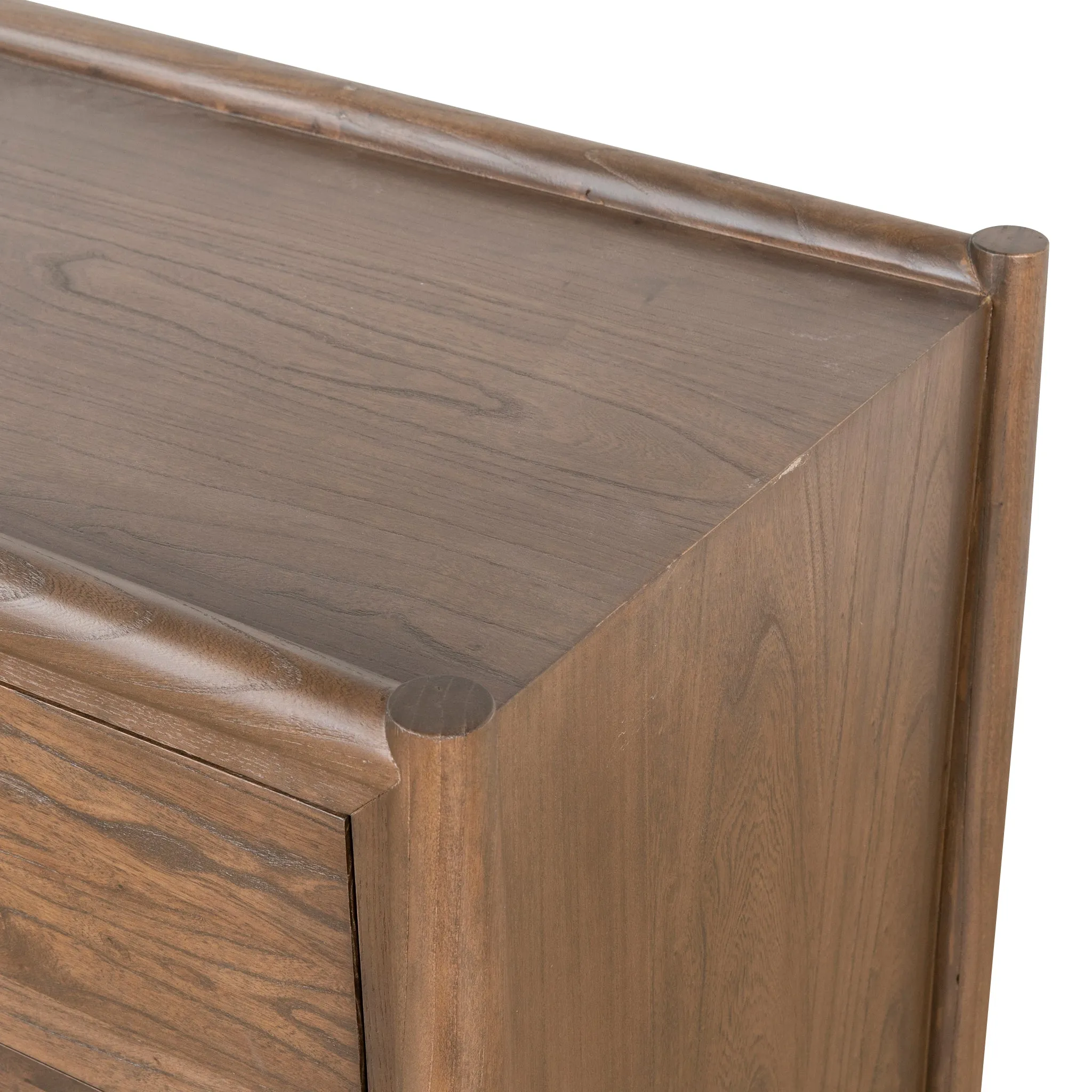 Sophia 6 Drawer Wooden Chest - Walnut