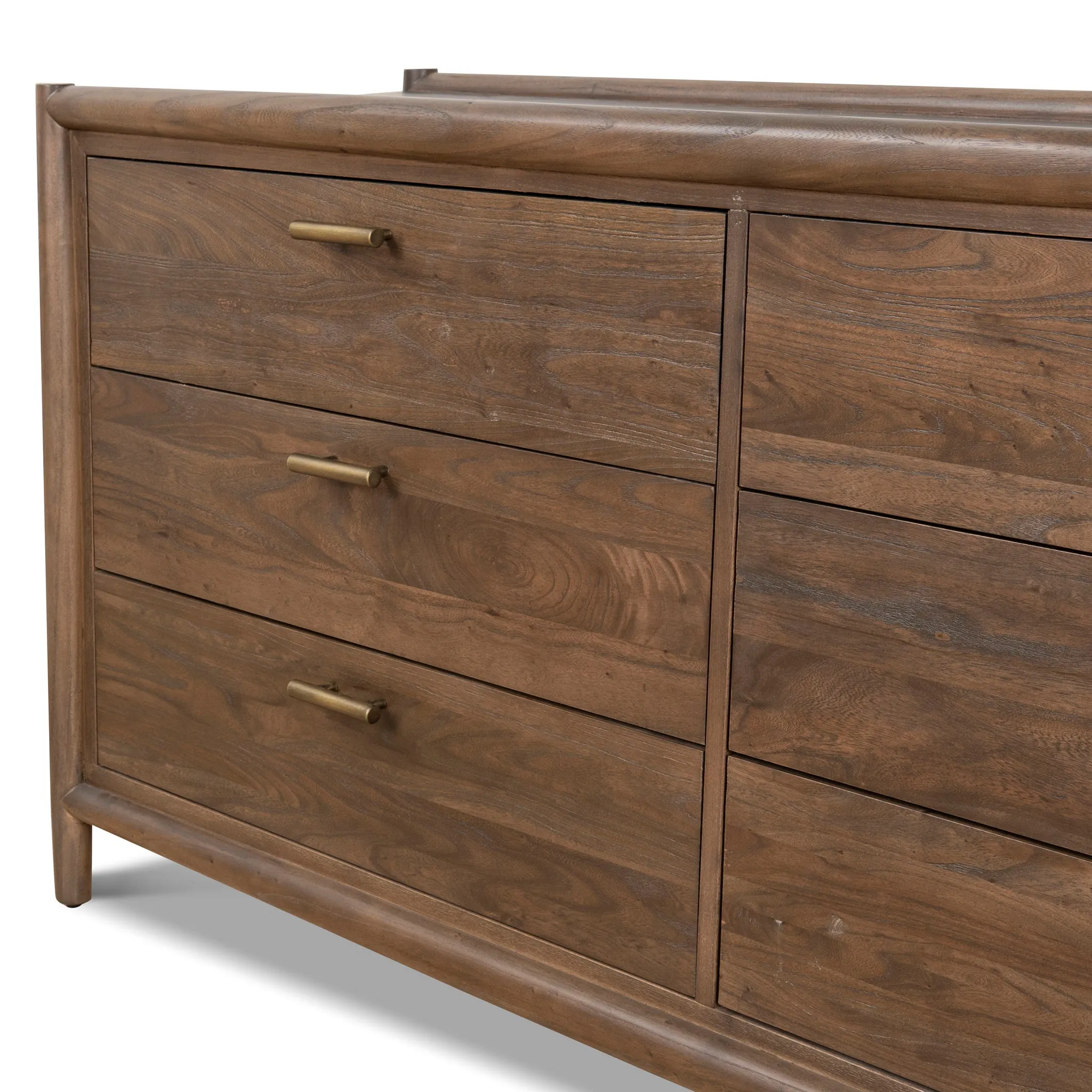 Sophia 6 Drawer Wooden Chest - Walnut