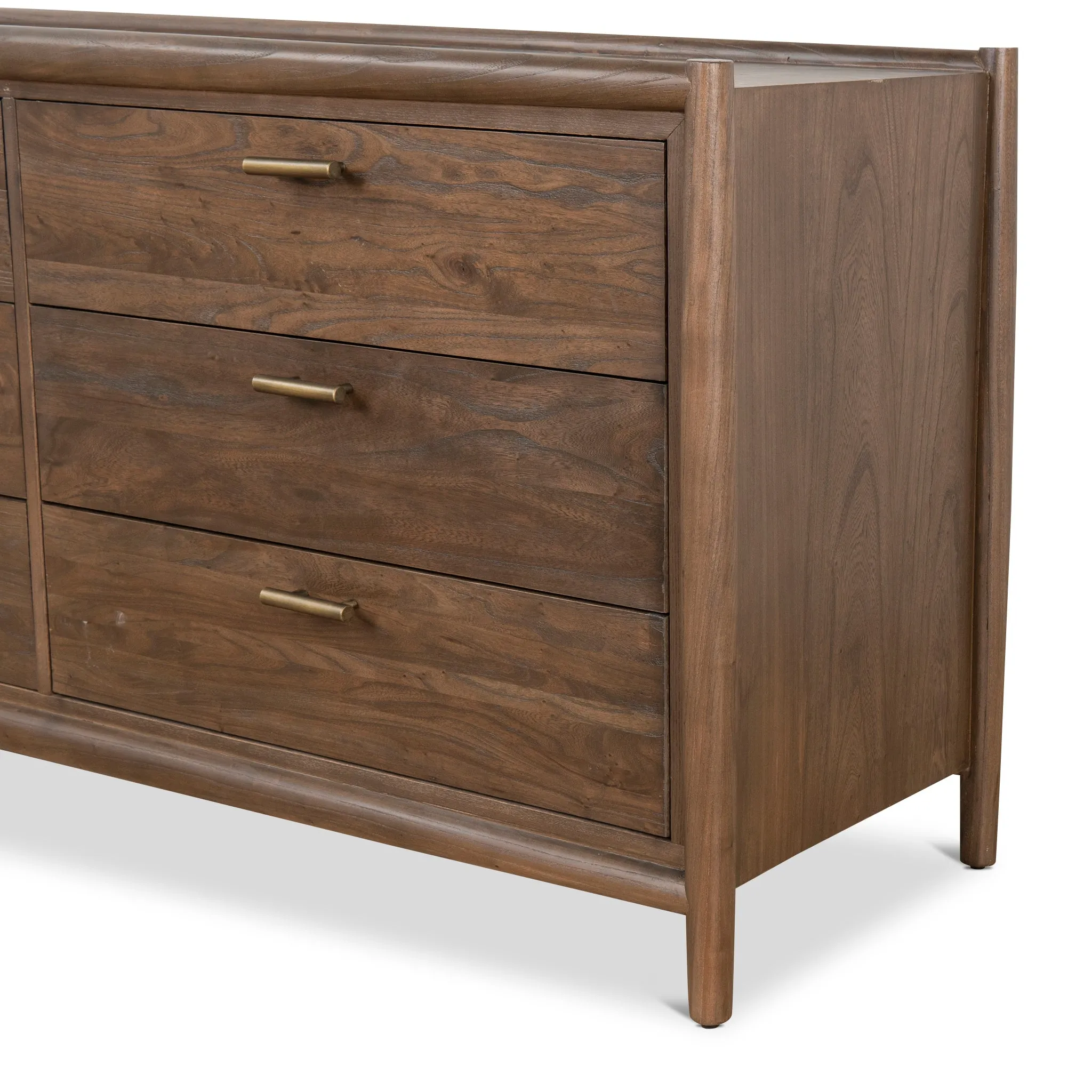 Sophia 6 Drawer Wooden Chest - Walnut