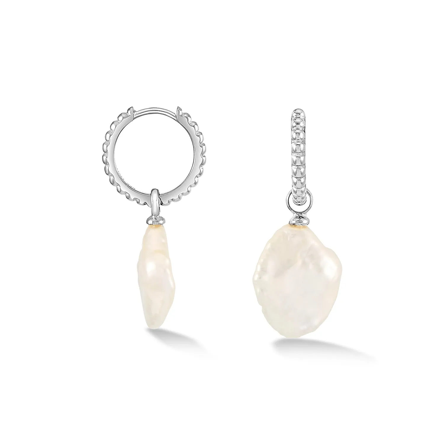 Timeless Keshi Pearl Hoops