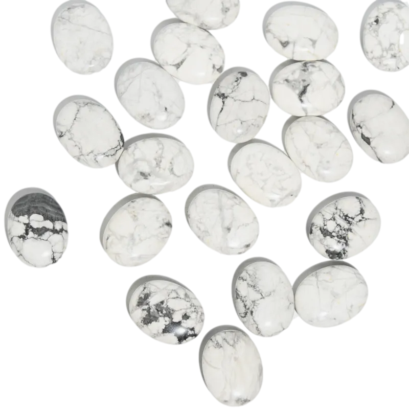 White Howlite Palm Stone