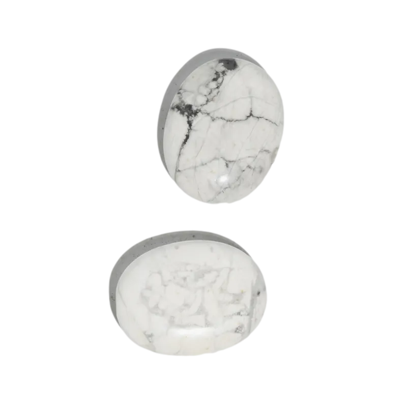 White Howlite Palm Stone