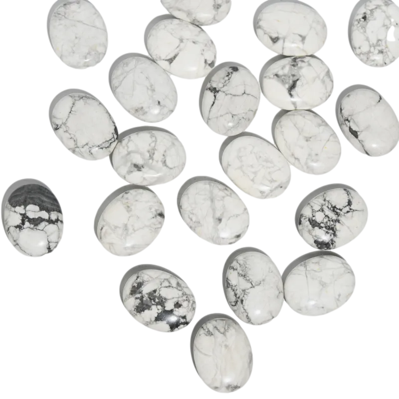 White Howlite Palm Stone