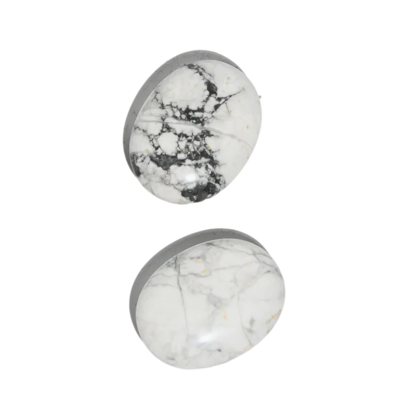 White Howlite Palm Stone
